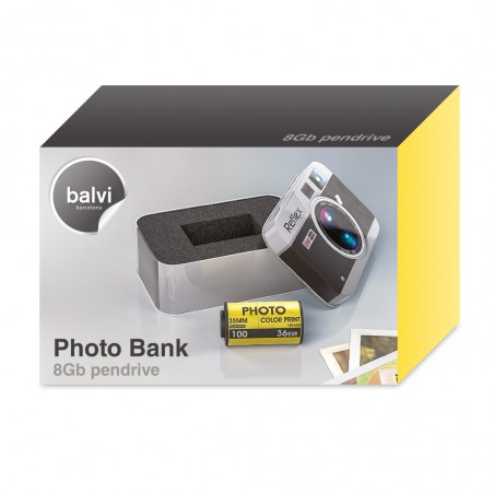 Pen drive USB da 8 Gb in scatola di metallo - PHOTO BANK di Balvi