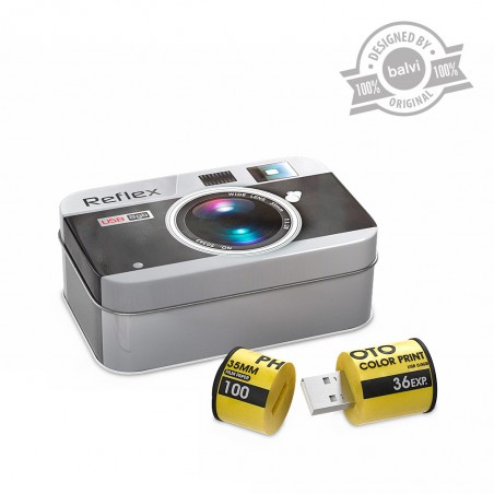 Pen drive USB da 8 Gb in scatola di metallo - PHOTO BANK di Balvi
