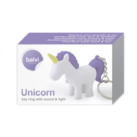 Portachiavi unicorno con effetto sonoro e luce led - UNICORN by BALVI
