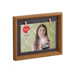 Portafoto cornice da parete con mini mollette - NEBRASKA by BALVI