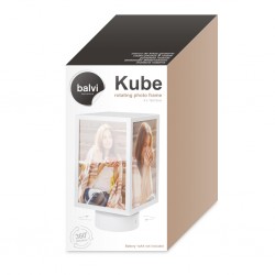 Portafoto con rotazione per 4 foto colore bianco - KUBE by BALVI 2