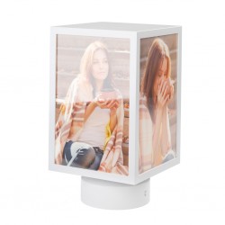 Portafoto con rotazione per 4 foto colore bianco - KUBE by BALVI