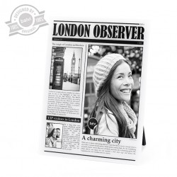 Portafoto come una copertina di giornale - LONDON OBSERVER by BALVI