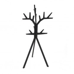 Portagioie albero stilizzato colore nero h 31 cm - TREED by BALVI