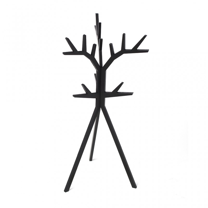 Portagioie albero stilizzato colore nero h 31 cm - TREED by BALVI