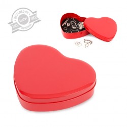 Scatola portagioie in metallo a forma di cuore - MYLOVE by BALVI
