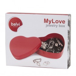 Scatola portagioie in metallo a forma di cuore - MYLOVE by BALVI 2
