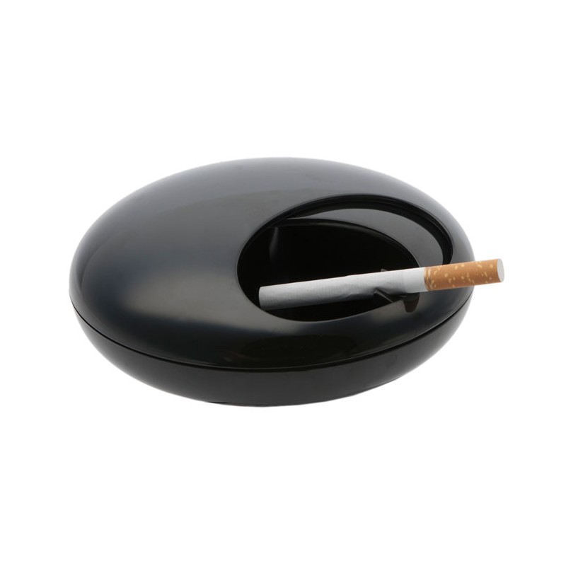 Posacenere richiudibile anti odore colore nero - PEBBLE by BALVI
