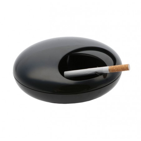 Posacenere richiudibile anti odore colore nero - PEBBLE by BALVI