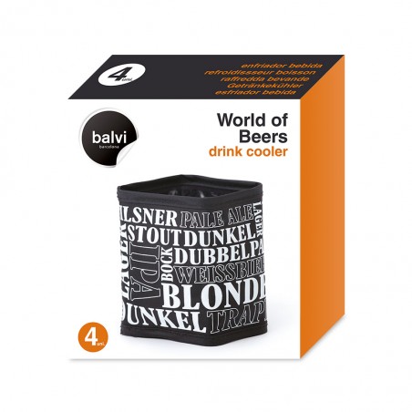 4 raffredda bevande per lattine e bottiglie 33 cl - WORLD OF BEERS by BALVI