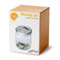 Salvadanaio barattolo con contasoldi - MONEY JAR by BALVI 2