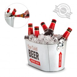 BALVI Secchiello per il ghiaccio con apribottiglie per birra PARTY TIME 2